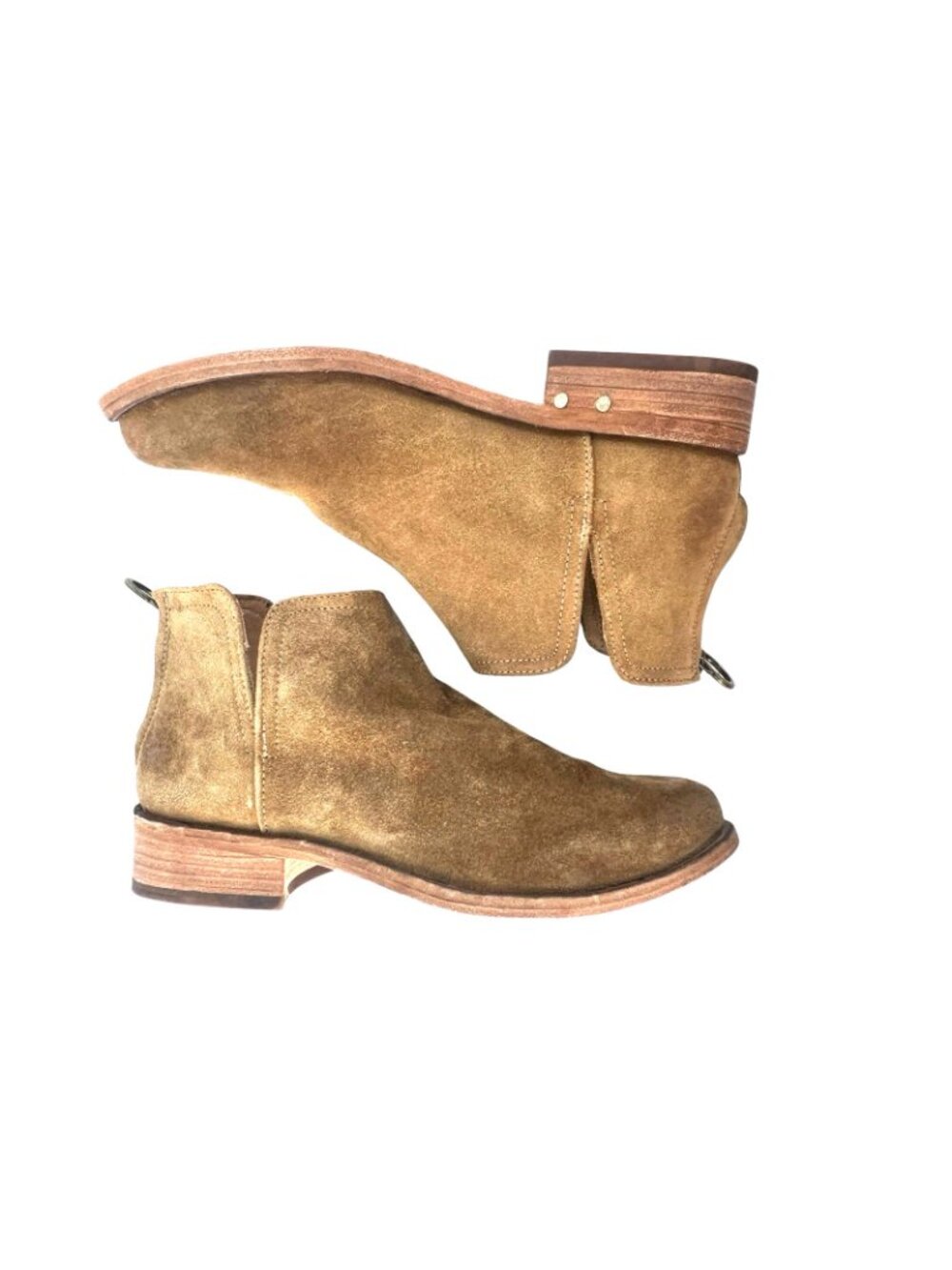 $375 Anthropologie BEEK Falcon Suede Ankle Bootie in Brown Sz 7.5 US - Picture 5 of 10